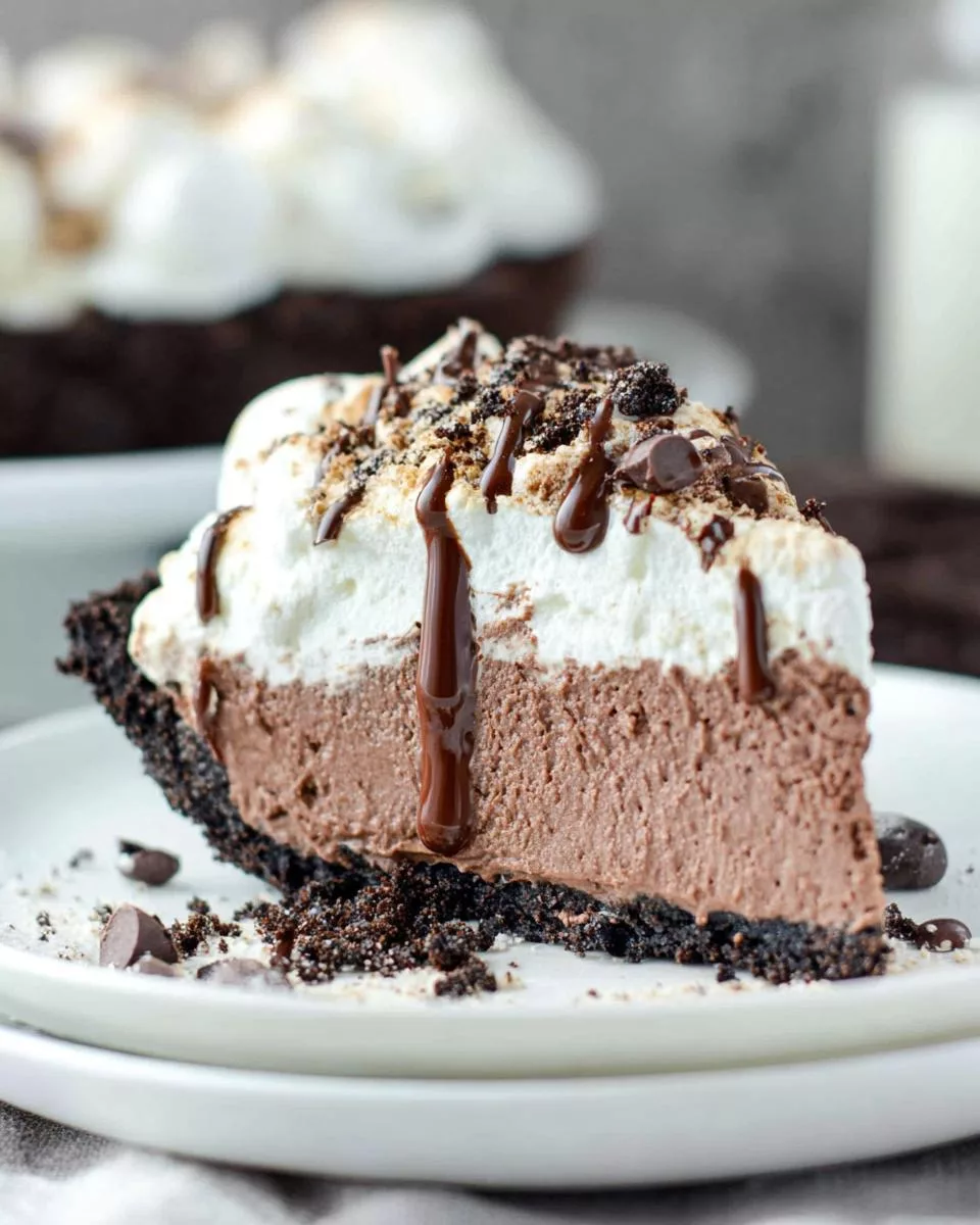 No-Bake Chocolate Marshmallow Pie - detail 2