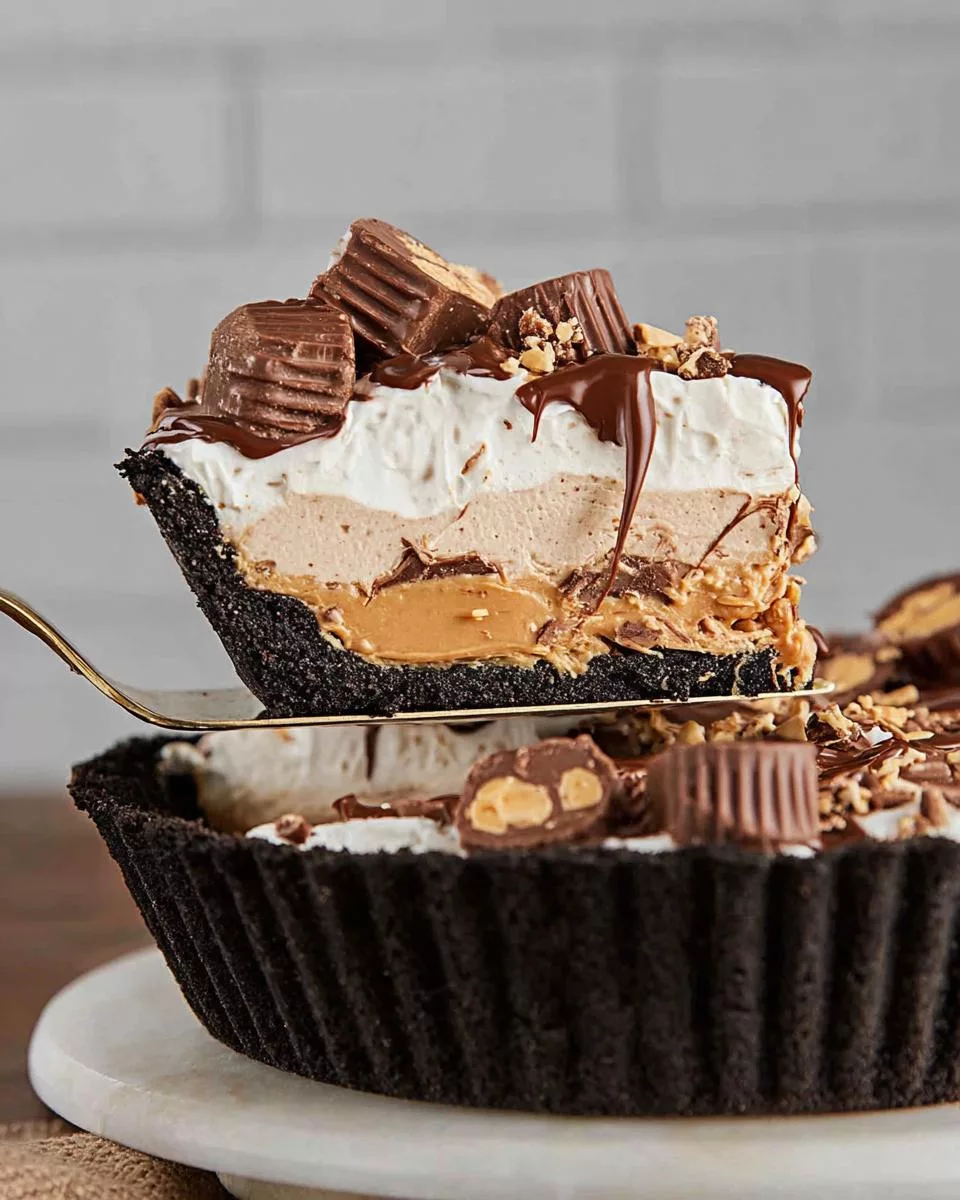 No-Bake Chocolate Peanut Butter Pie - detail 2