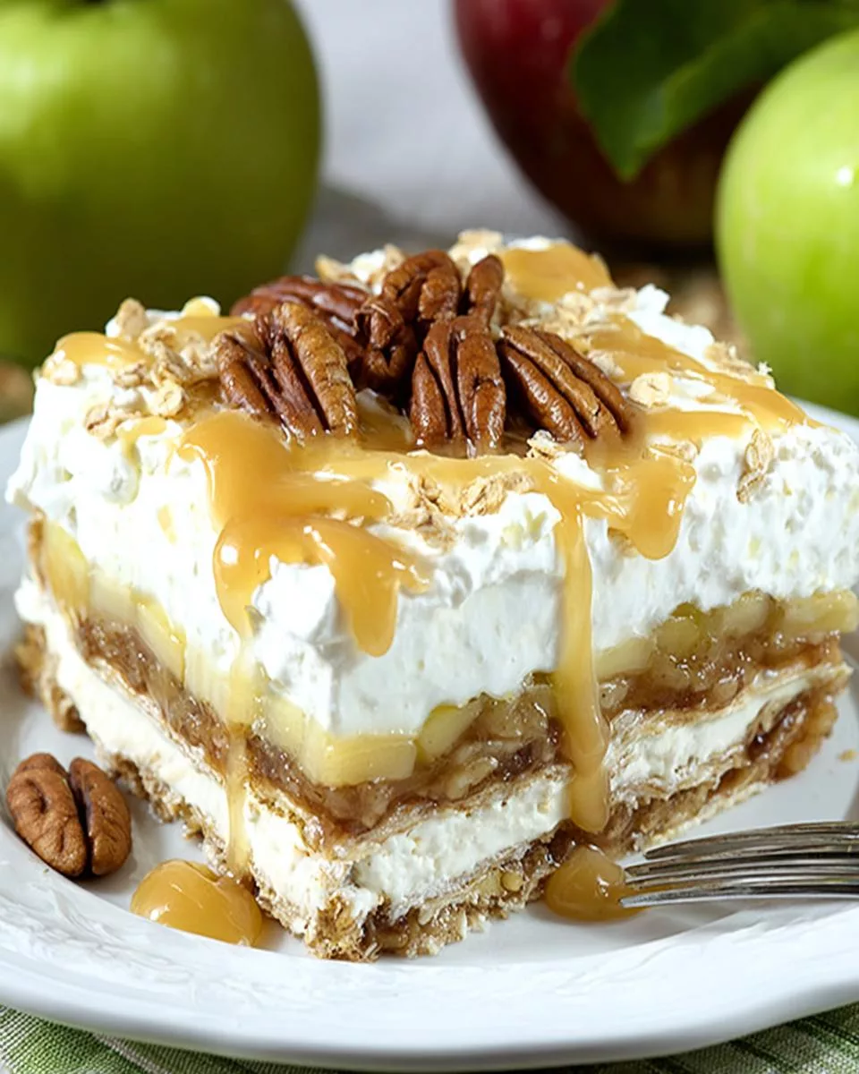 No-Bake Oatmeal Apple Pie Lasagna - detail 2