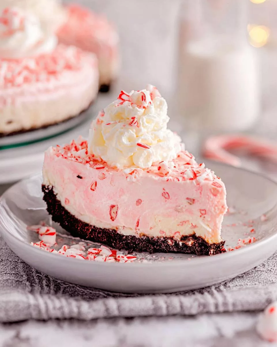No-Bake Peppermint Cheesecake - detail 1