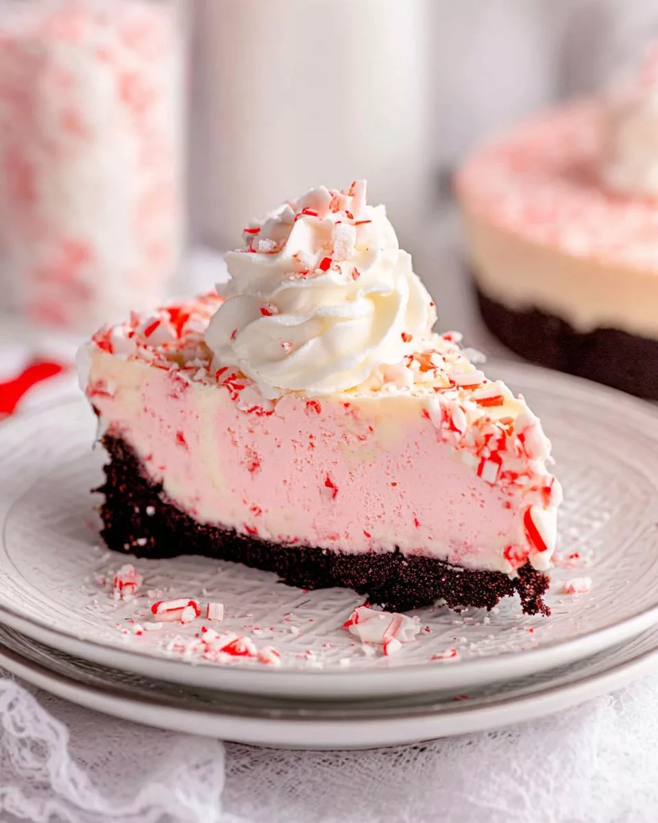 No-Bake Peppermint Cheesecake - detail 2