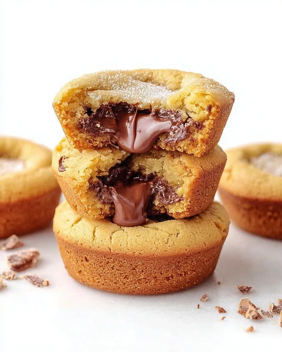 Nutella Stuffed Cookie Cups - detail 2