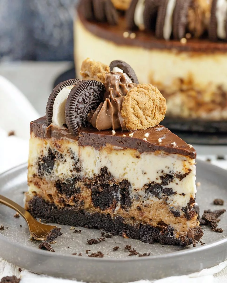 Oreo Brookie Cheesecake - detail 1