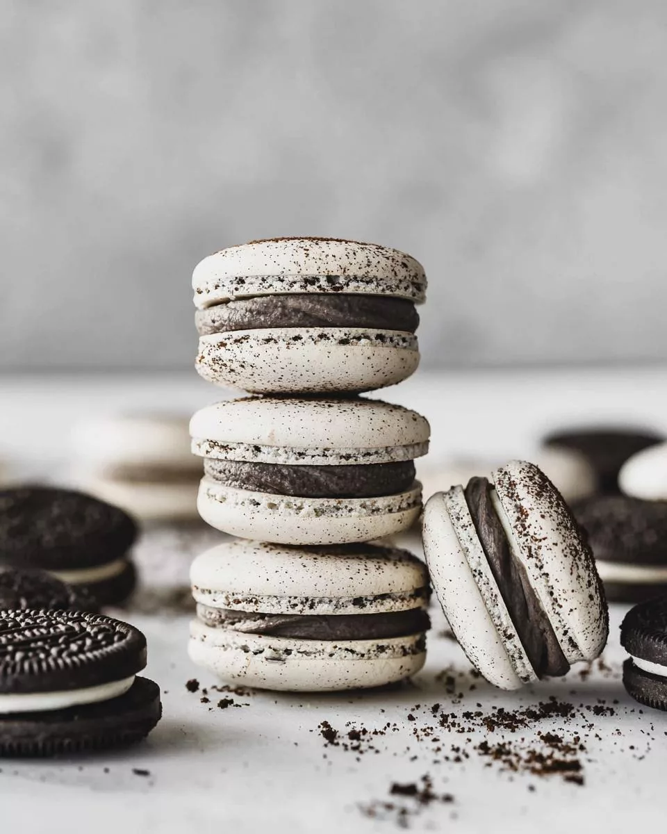 Oreo Macarons - detail 1