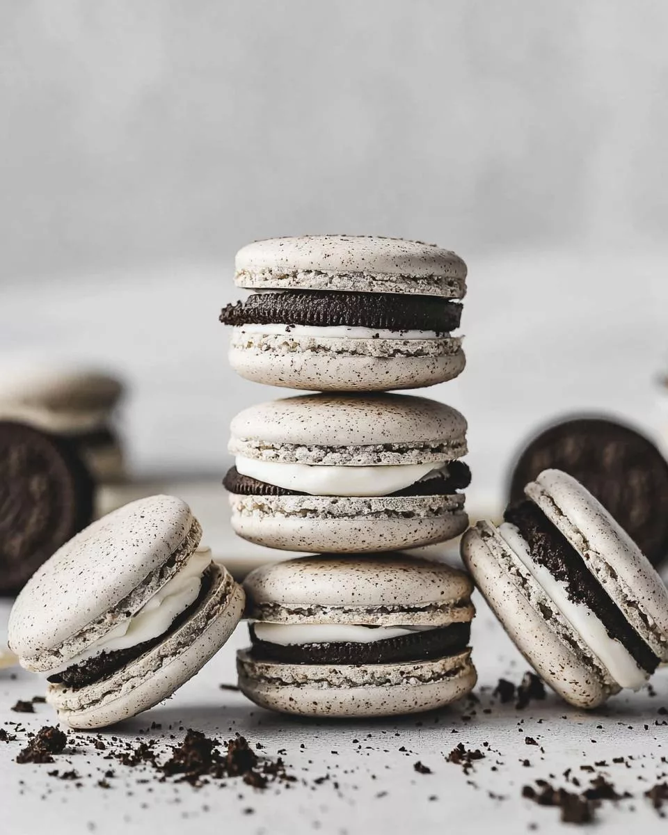 Oreo Macarons - detail 2