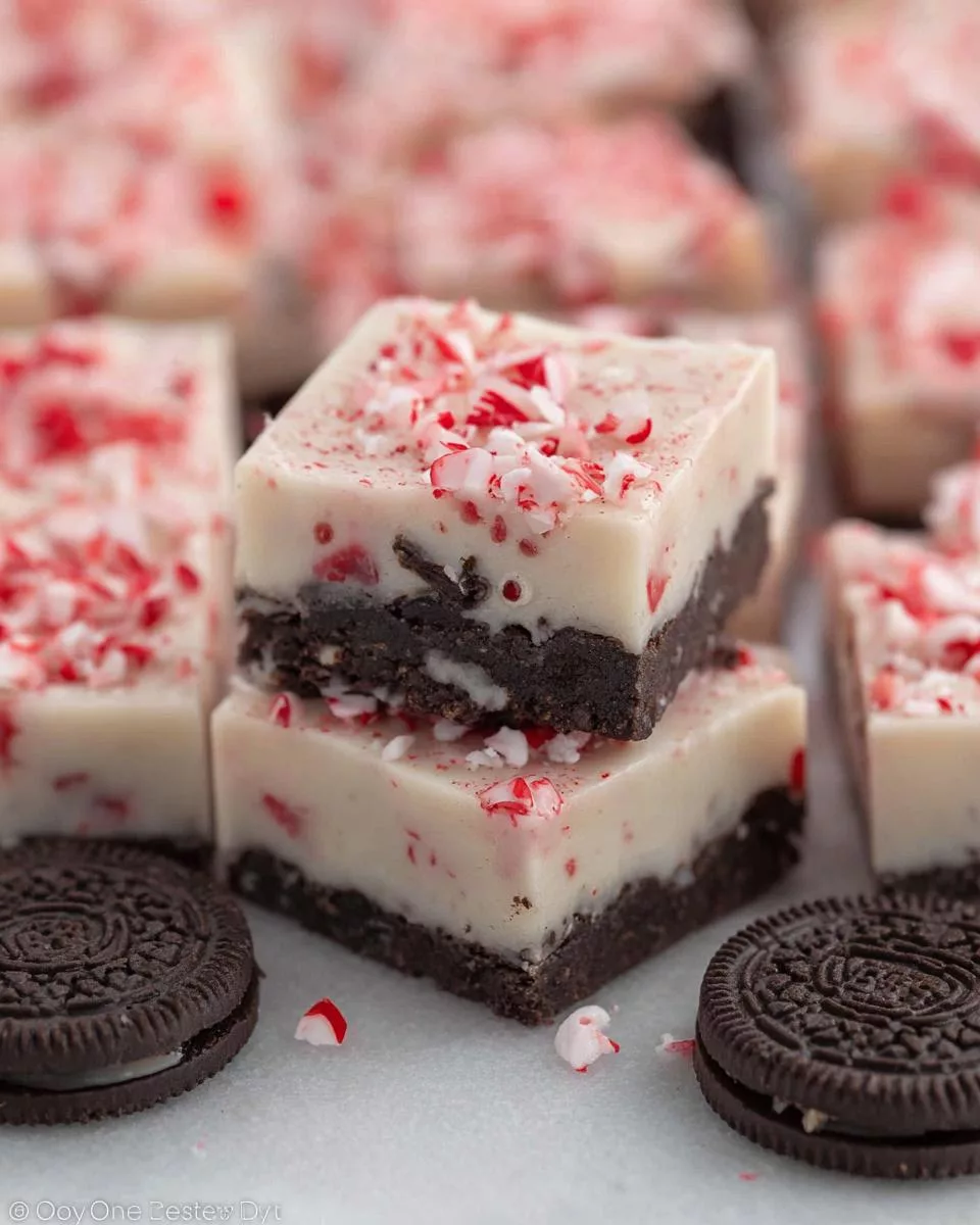 Oreo Peppermint Bark Fudge - detail 1