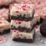 Oreo Peppermint Bark Fudge