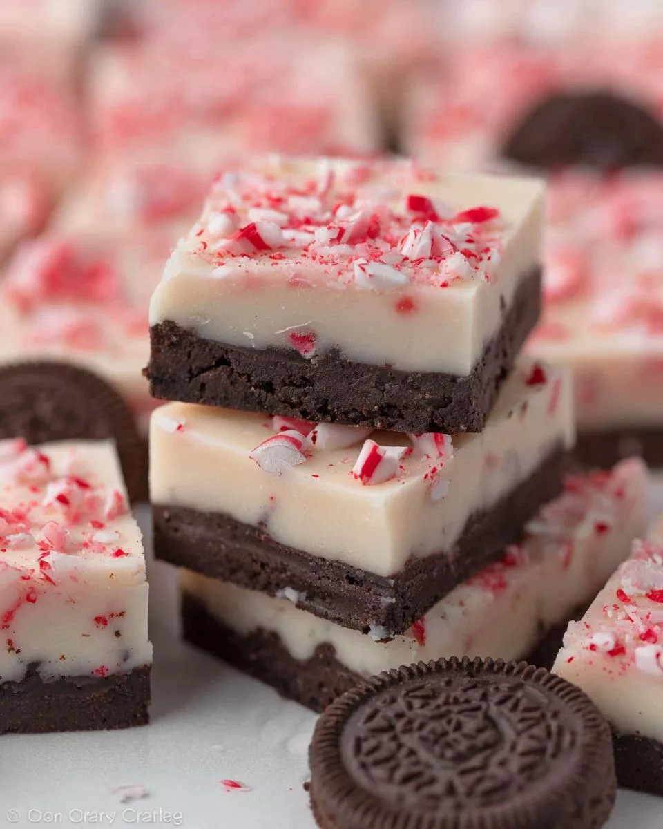 Oreo Peppermint Bark Fudge - detail 2
