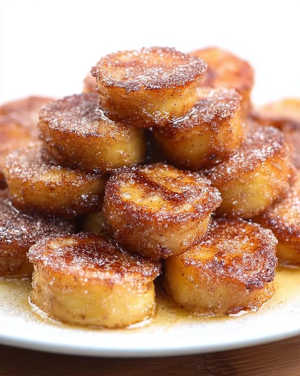 Pan Fried Cinnamon Bananas - detail 2