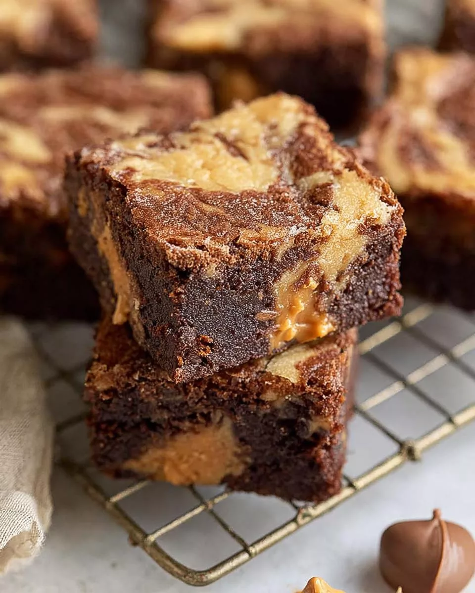 Peanut Butter Swirl Brownies - detail 1