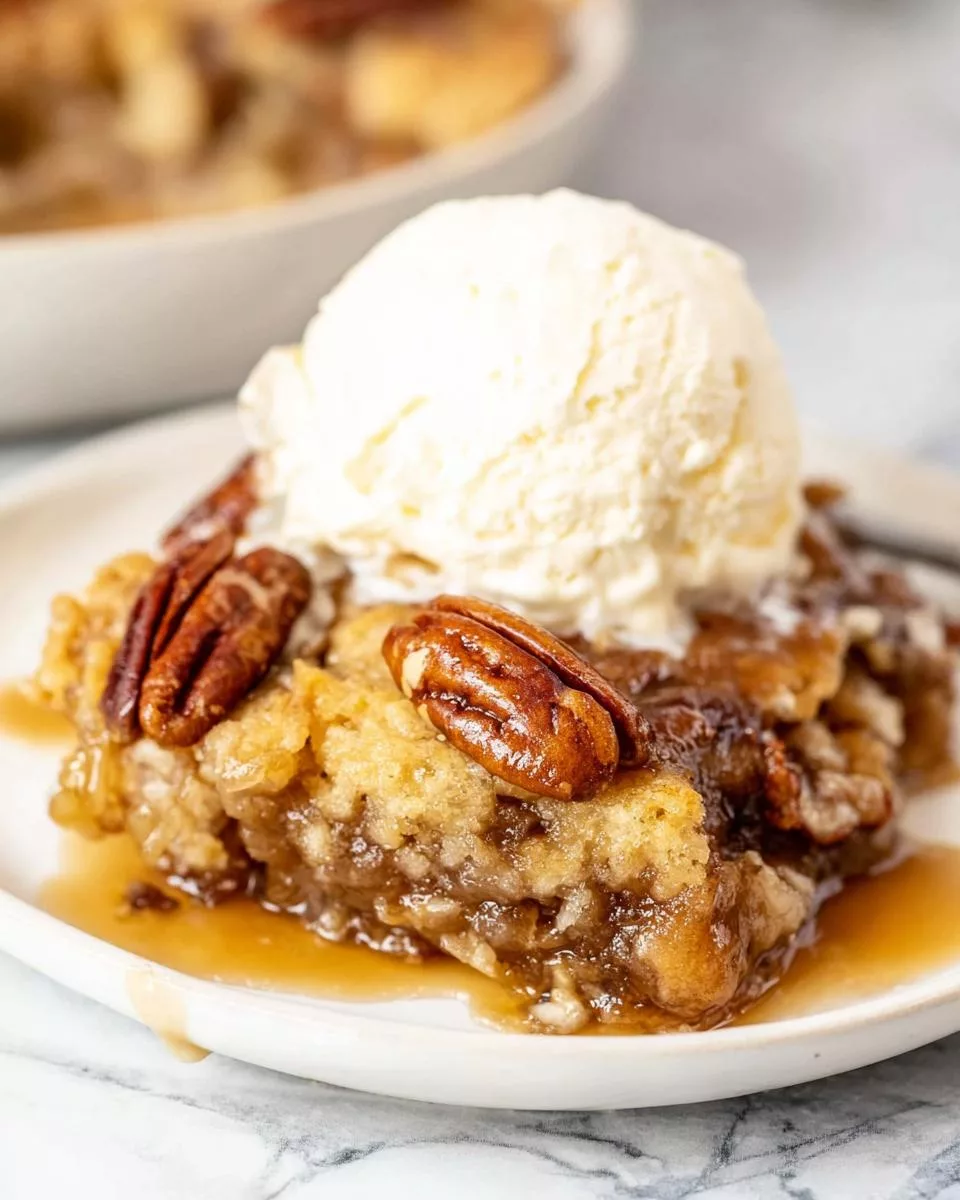 Pecan Pie Cobbler - detail 1