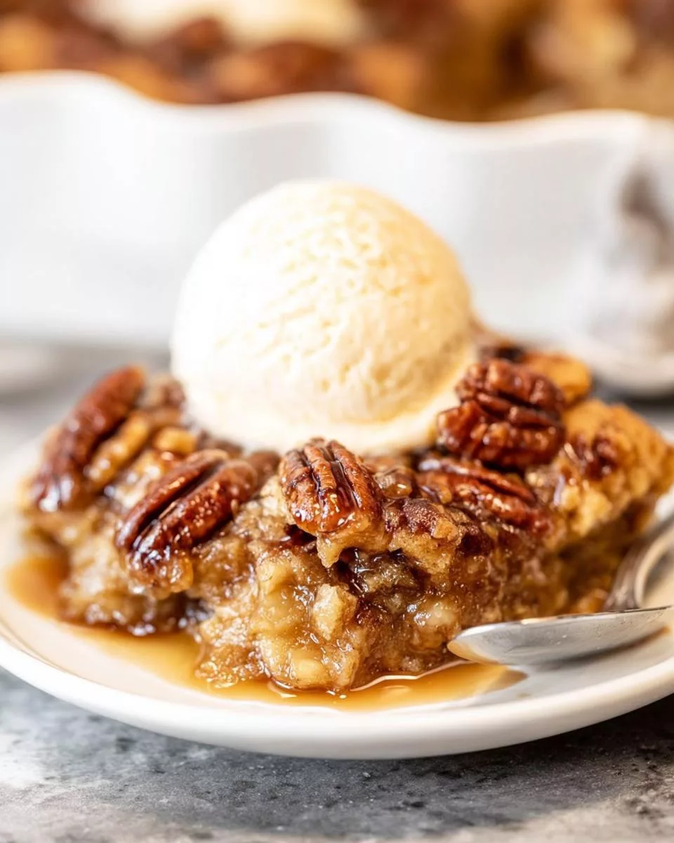 Pecan Pie Cobbler - detail 2