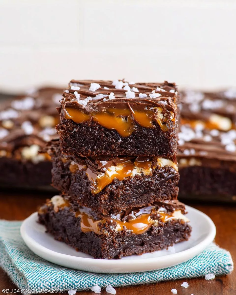Salted Caramel Brownies - detail 2