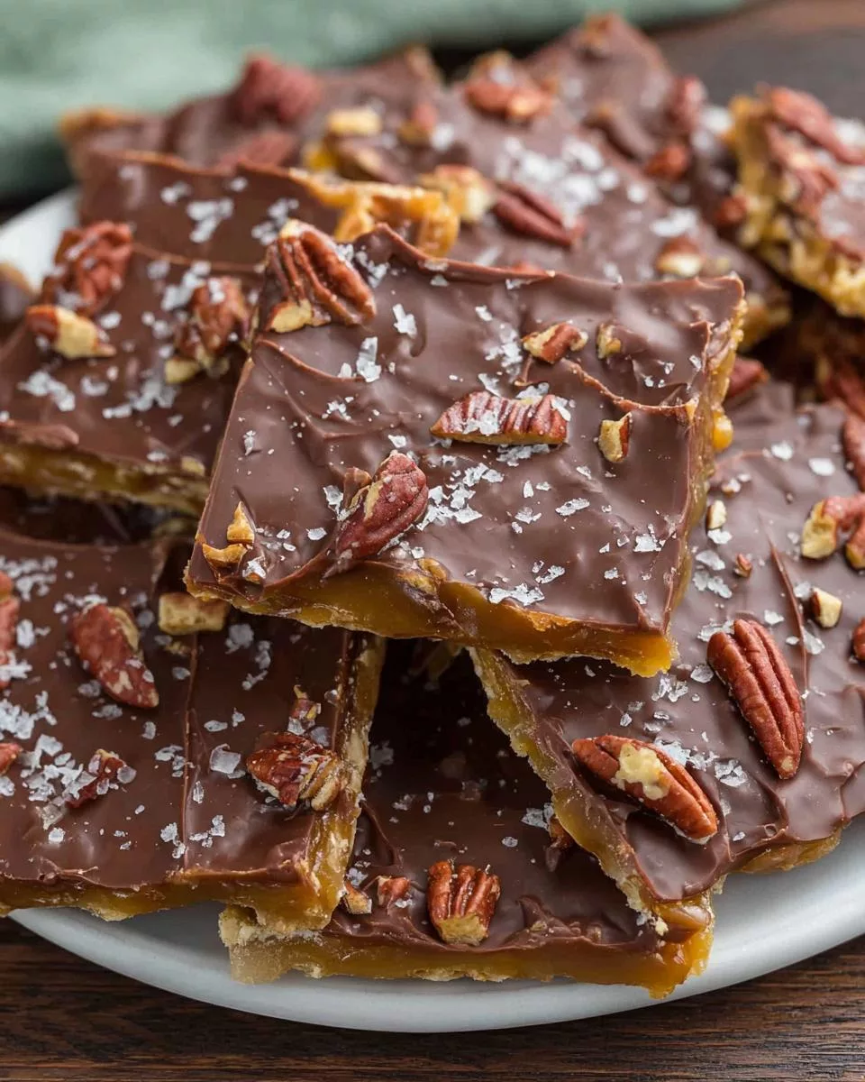 Saltine Cracker Toffee - detail 1