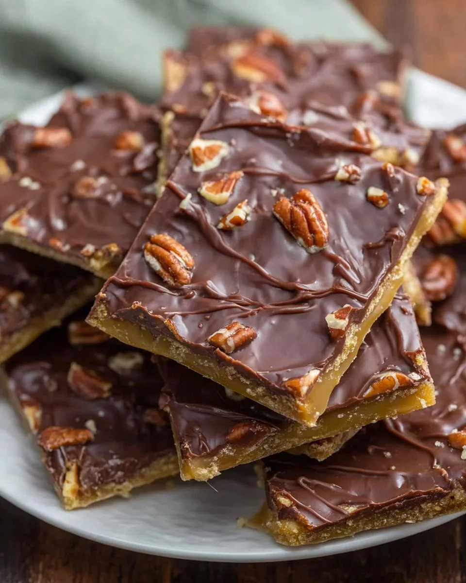 Saltine Cracker Toffee - detail 2