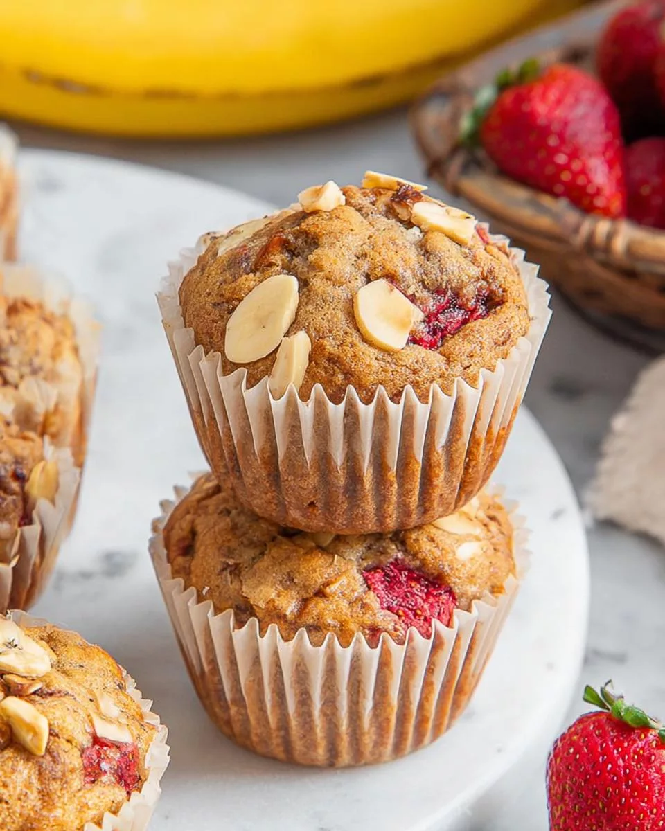 Strawberry Banana Muffins - detail 2