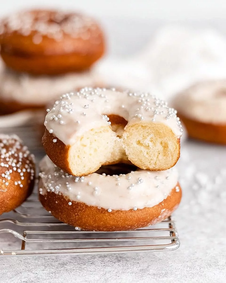 Vanilla Bean Air Fryer Doughnuts - detail 1