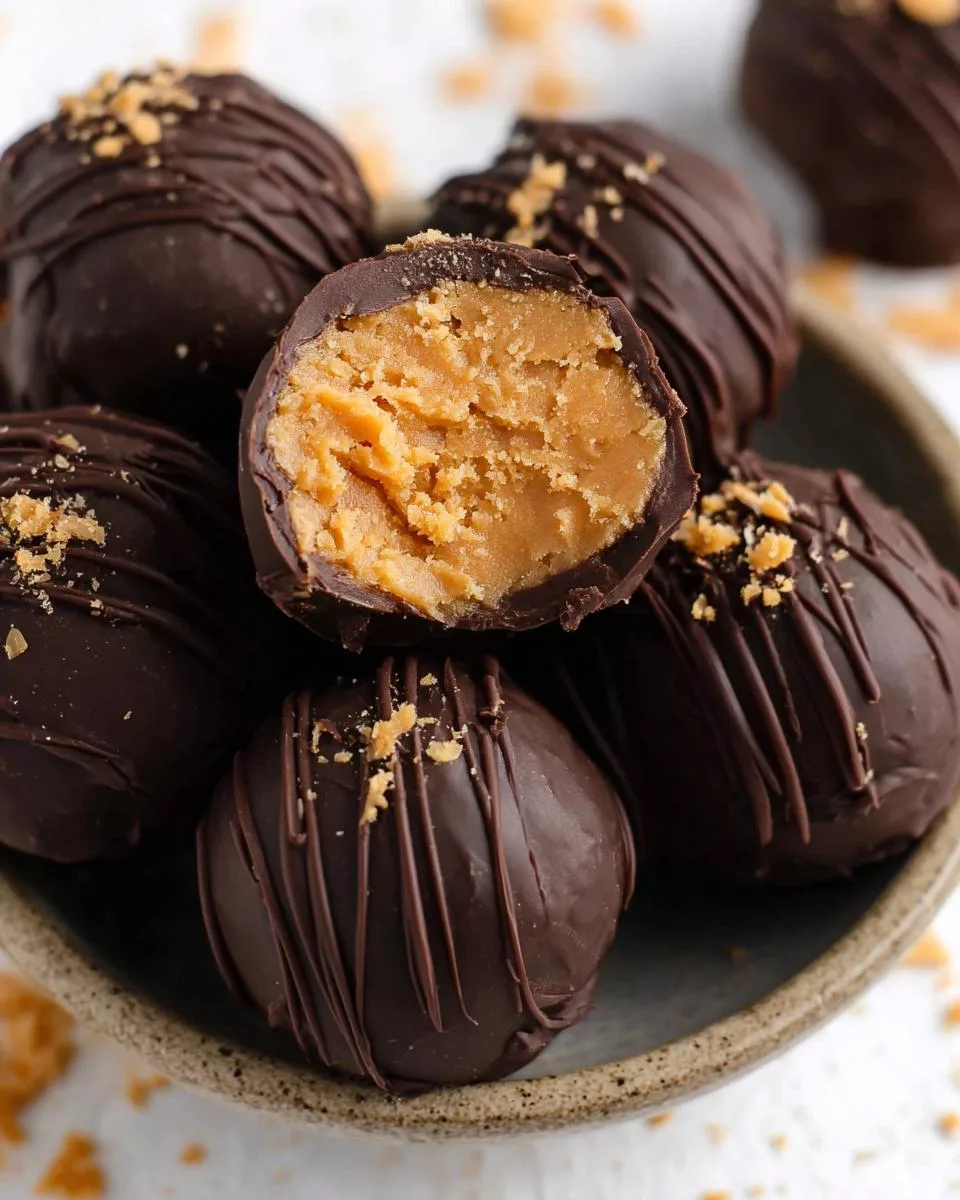 4 Ingredient Peanut Butter Truffles - detail 1