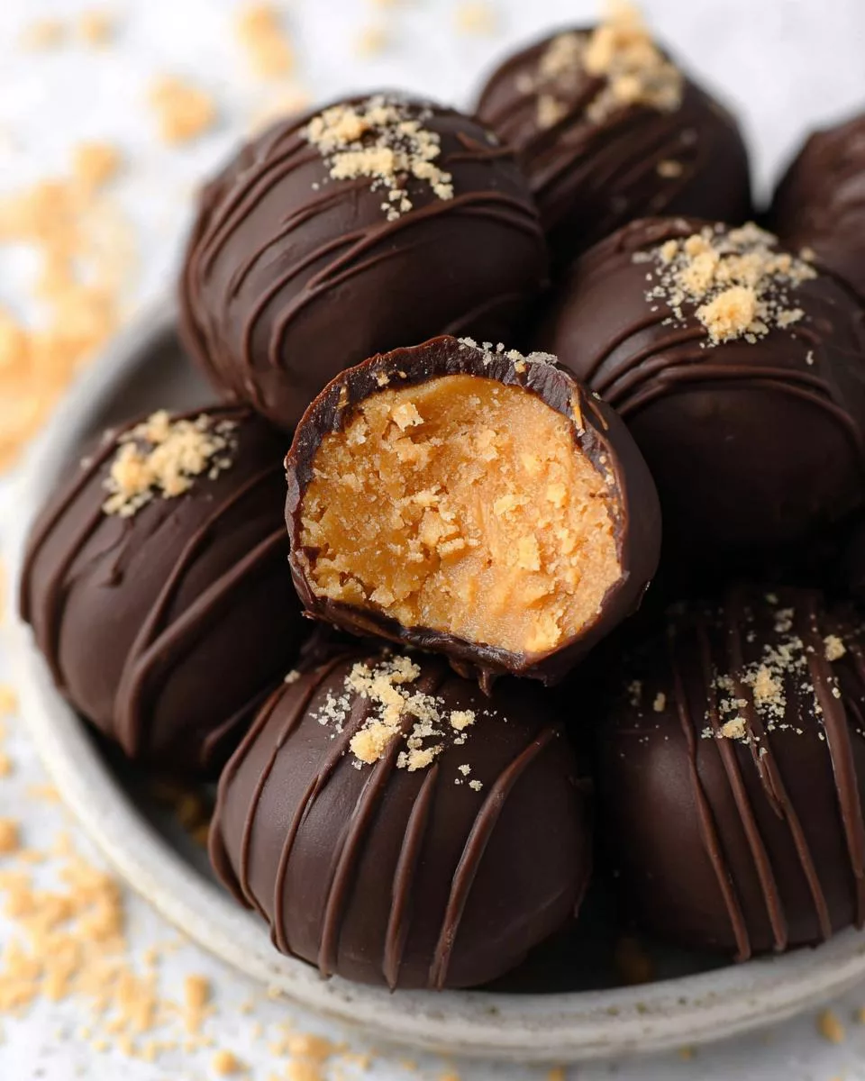 4 Ingredient Peanut Butter Truffles - detail 2