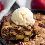 Apple Pecan Skillet Brownie