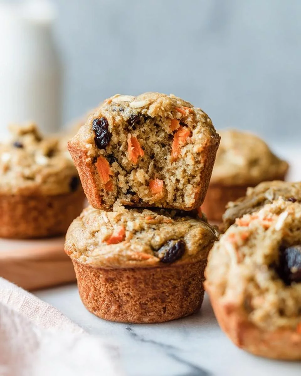 Banana Carrot Muffins with Prunes - detail 2