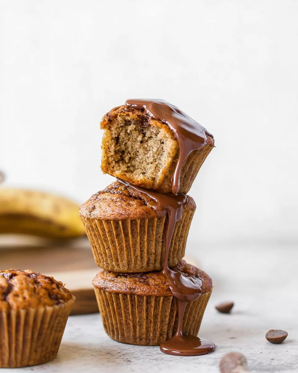 Banana Nutella Muffins - detail 1