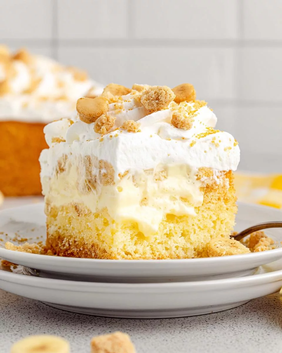 Banana Pudding Poke Cake - detail 1