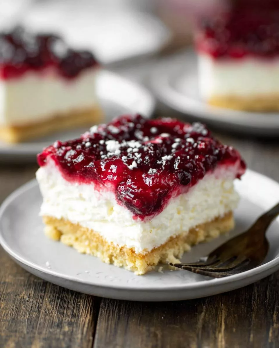 Berries and Cream Cheesecake Bars - detail 1