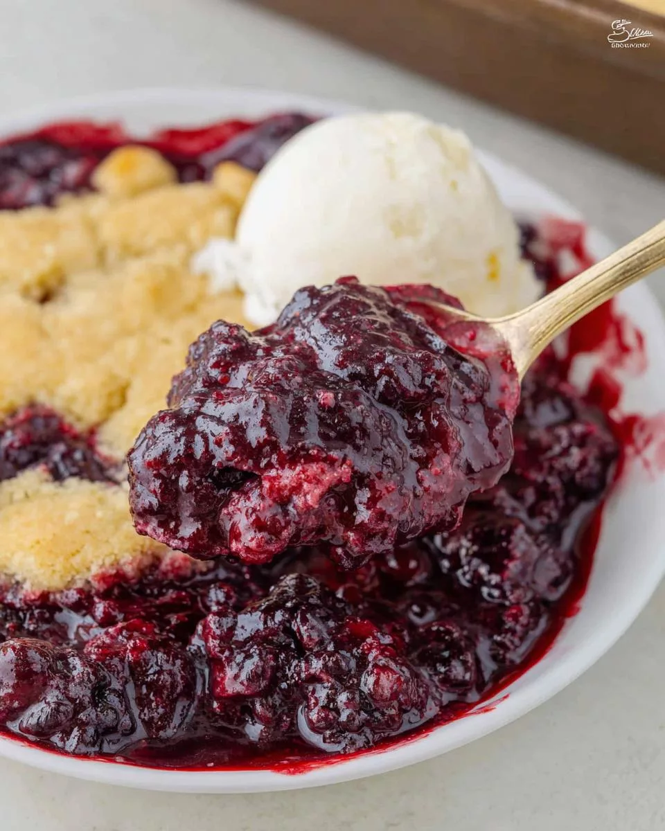 Blackberry Cobbler - detail 1