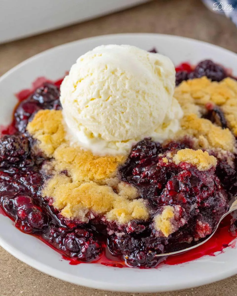 Blackberry Cobbler - detail 2
