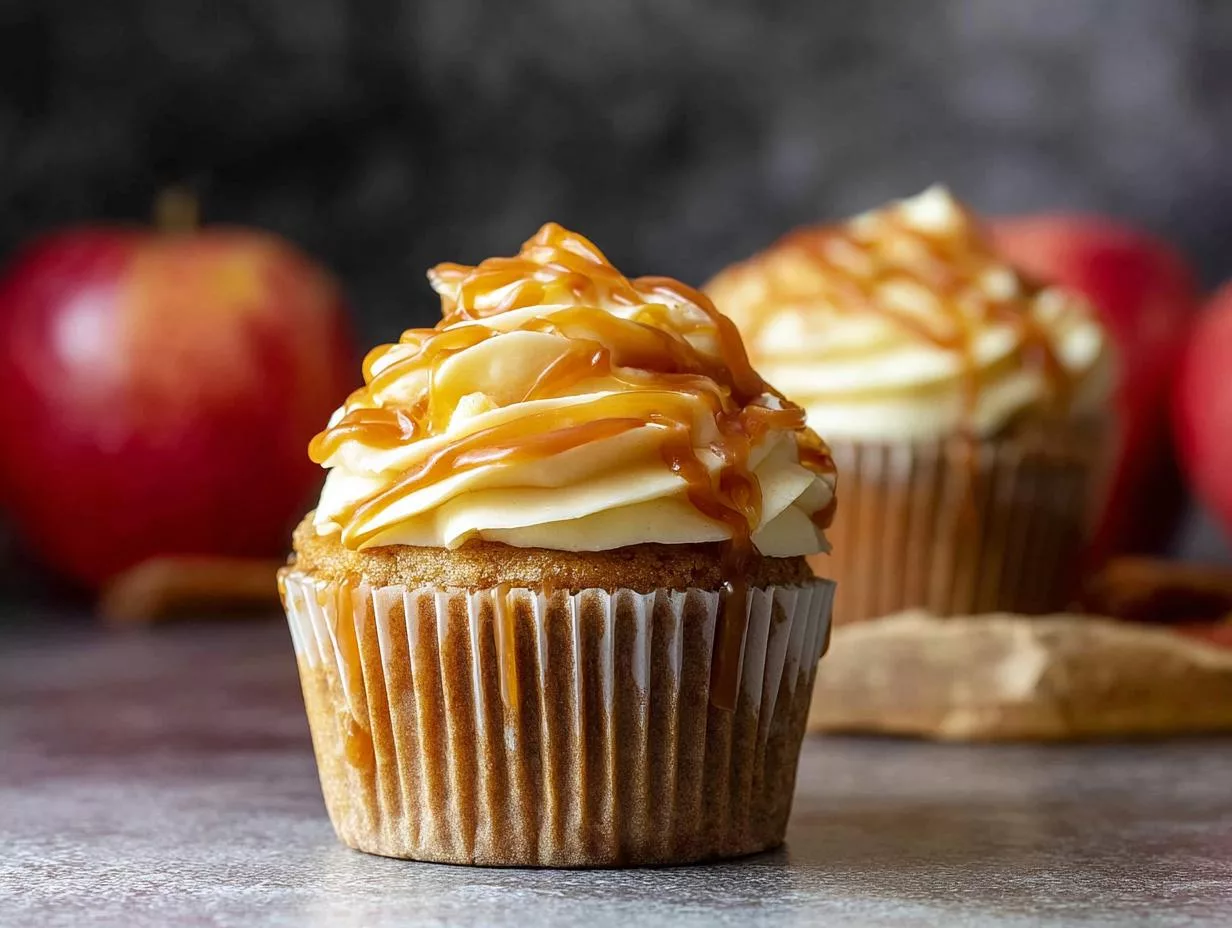 Caramel Apple Cupcakes