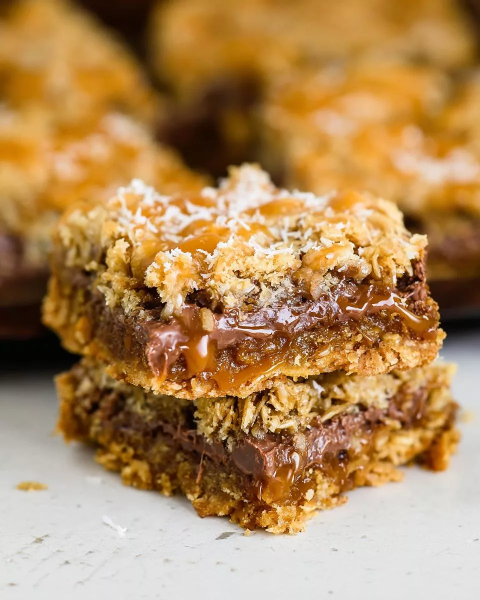 Carmelitas (Gooey Caramel Chocolate Oat Bars) - detail 1