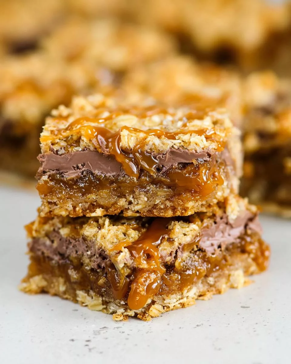 Carmelitas (Gooey Caramel Chocolate Oat Bars) - detail 2