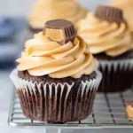 Chocolate Cupcakes with Peanut Butter Frosting