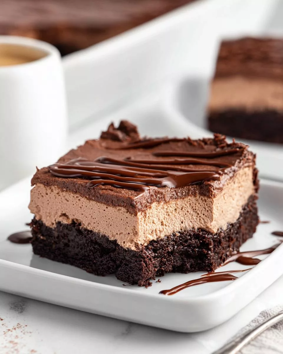 Chocolate Mousse Brownies - detail 1