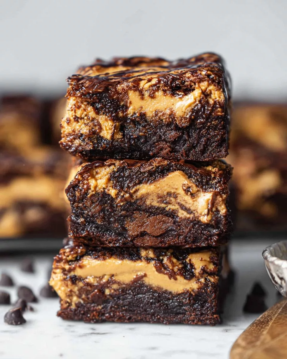 Chocolate Peanut Butter Brownies - detail 1