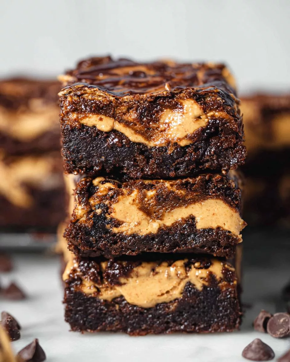 Chocolate Peanut Butter Brownies - detail 2