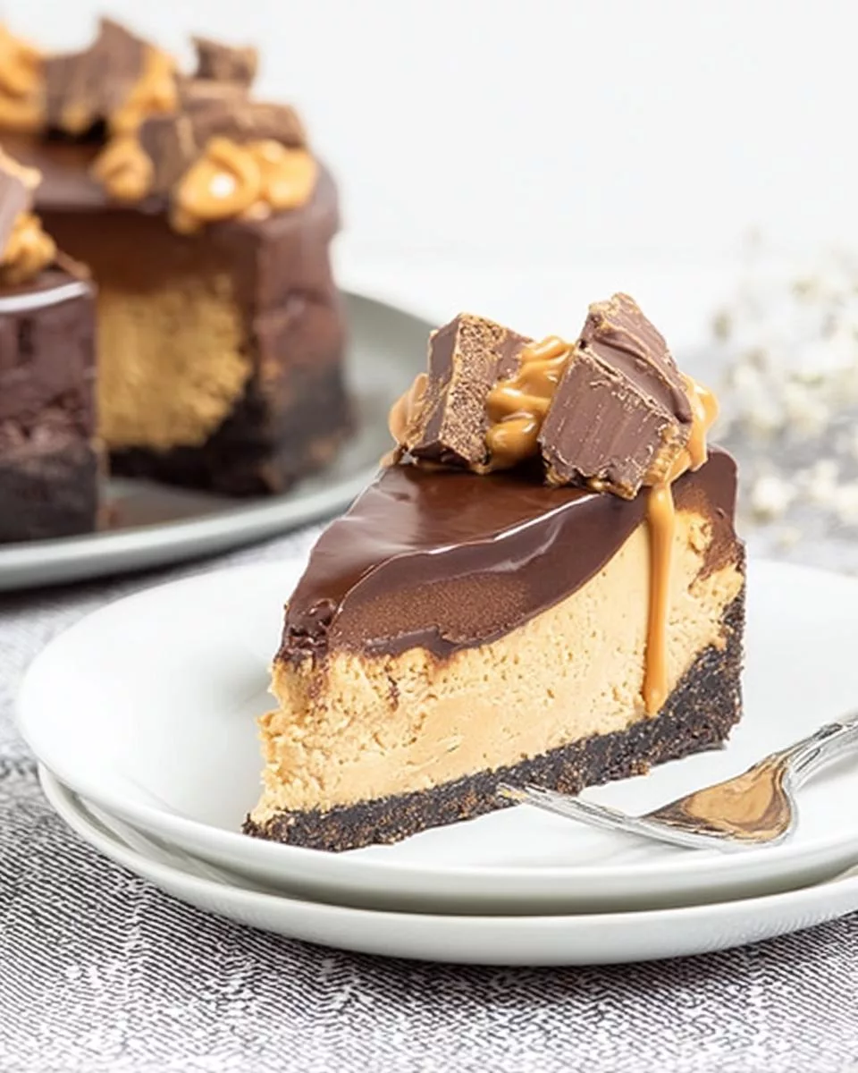 Chocolate Peanut Butter Cheesecake - detail 2