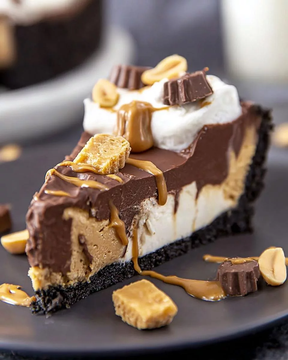 Chocolate Peanut Butter Pie - detail 1