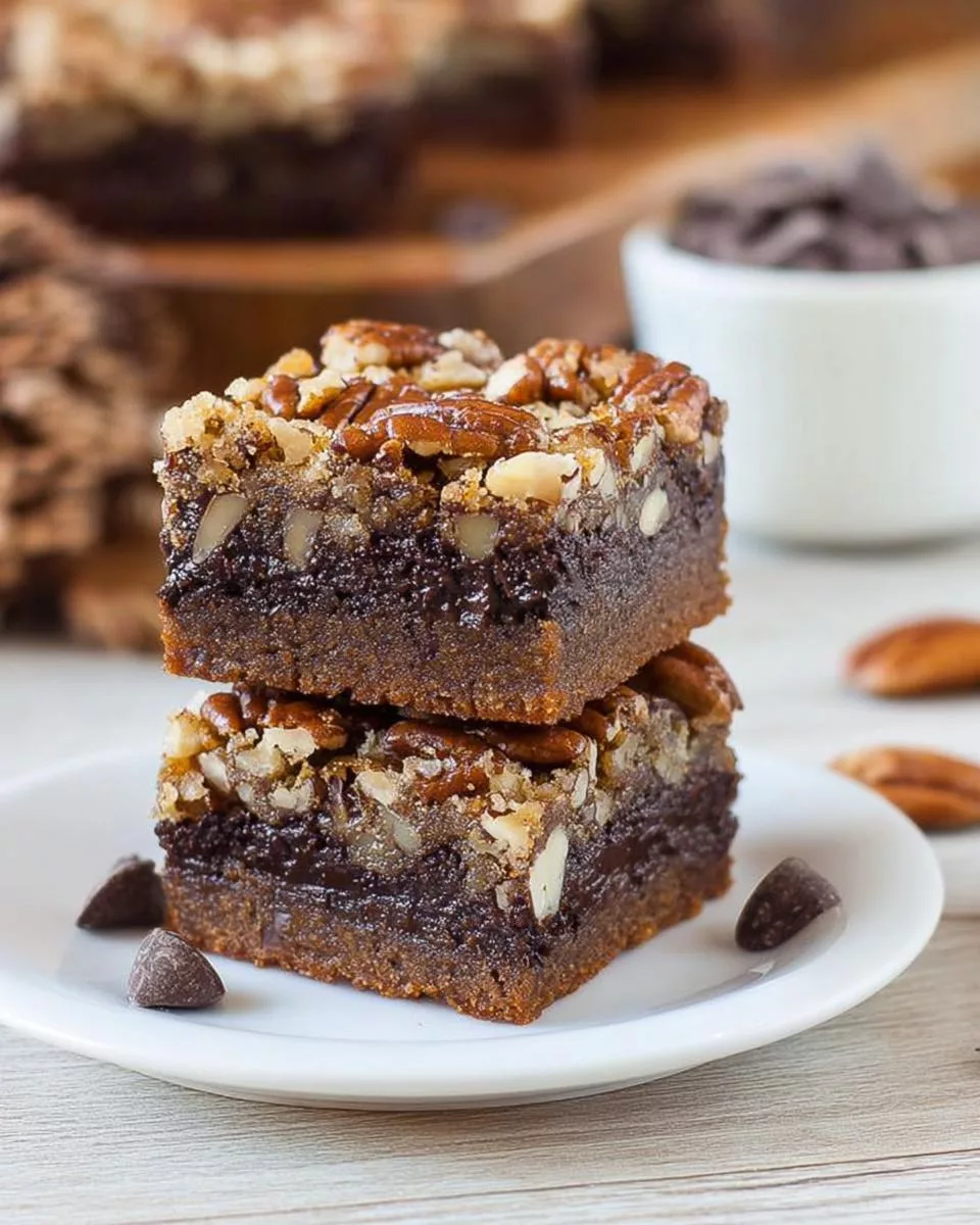 Chocolate Pecan Pie Bars - detail 1