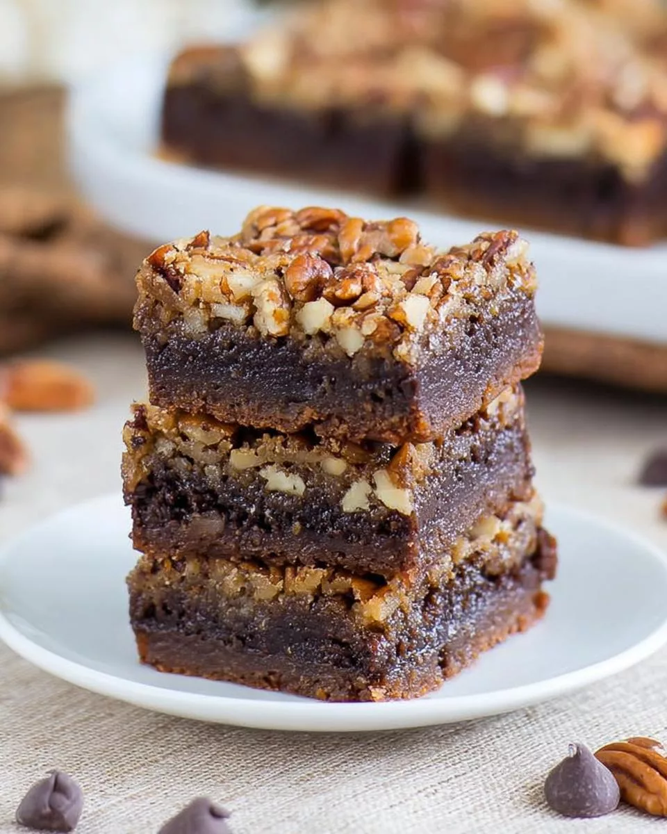 Chocolate Pecan Pie Bars - detail 2