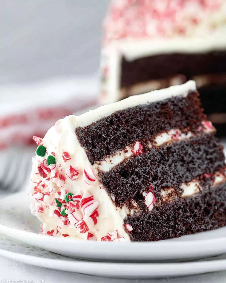 Chocolate Peppermint Cake - detail 2