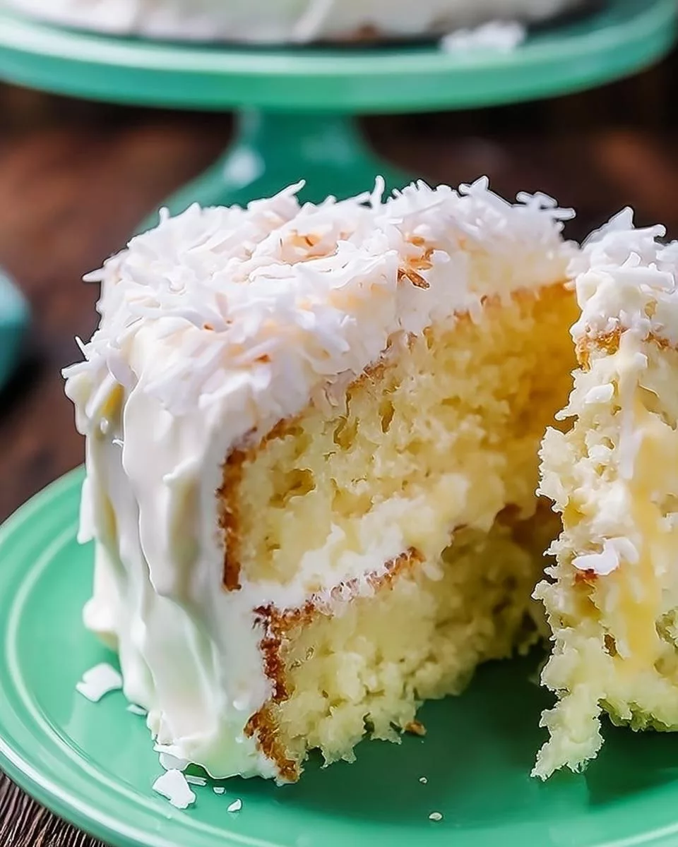 Coconut Celebration Cake - detail 1
