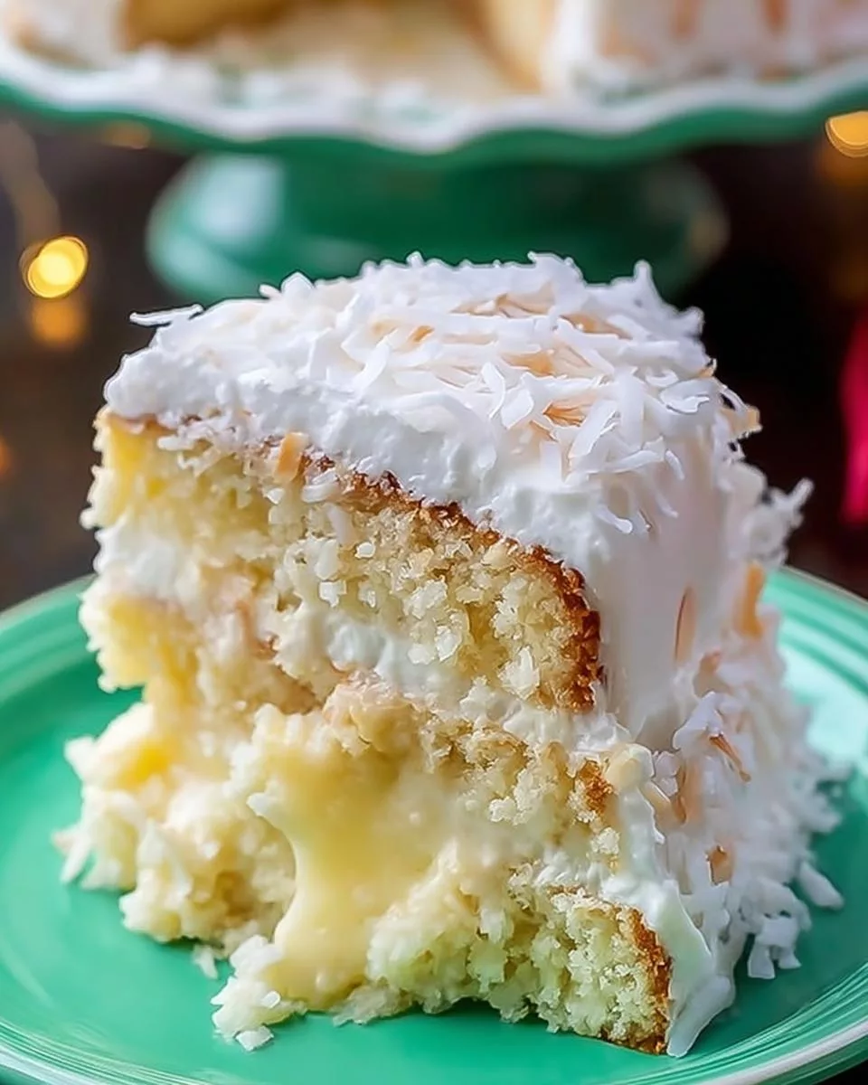 Coconut Celebration Cake - detail 2