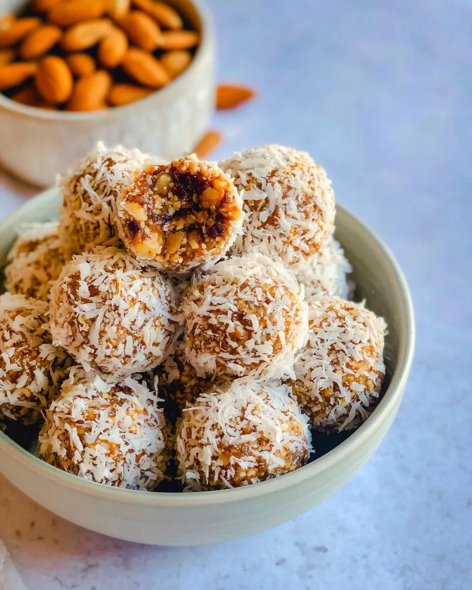 Coconut Date Balls - detail 1