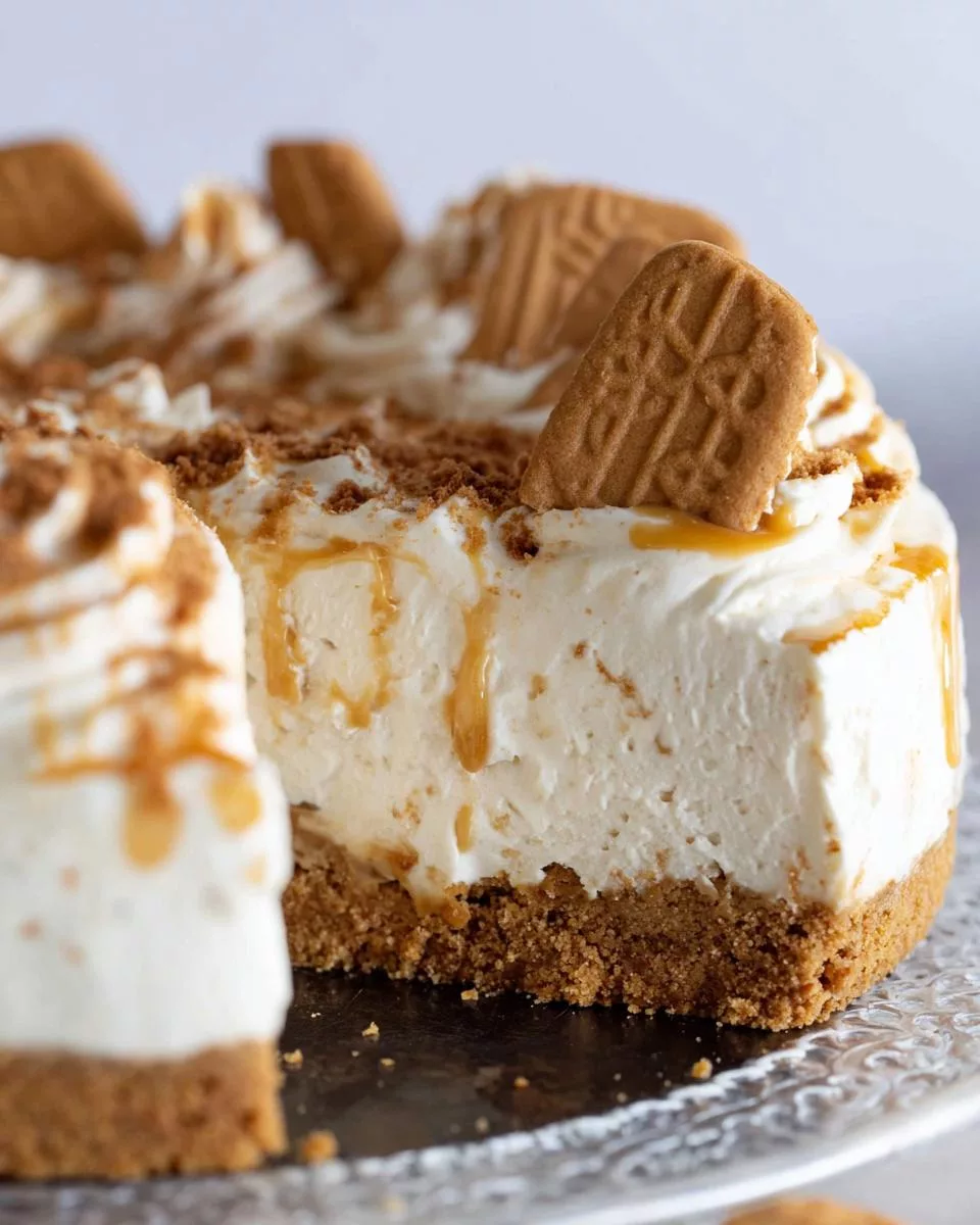 Cookie Butter No Bake Cheesecake - detail 1