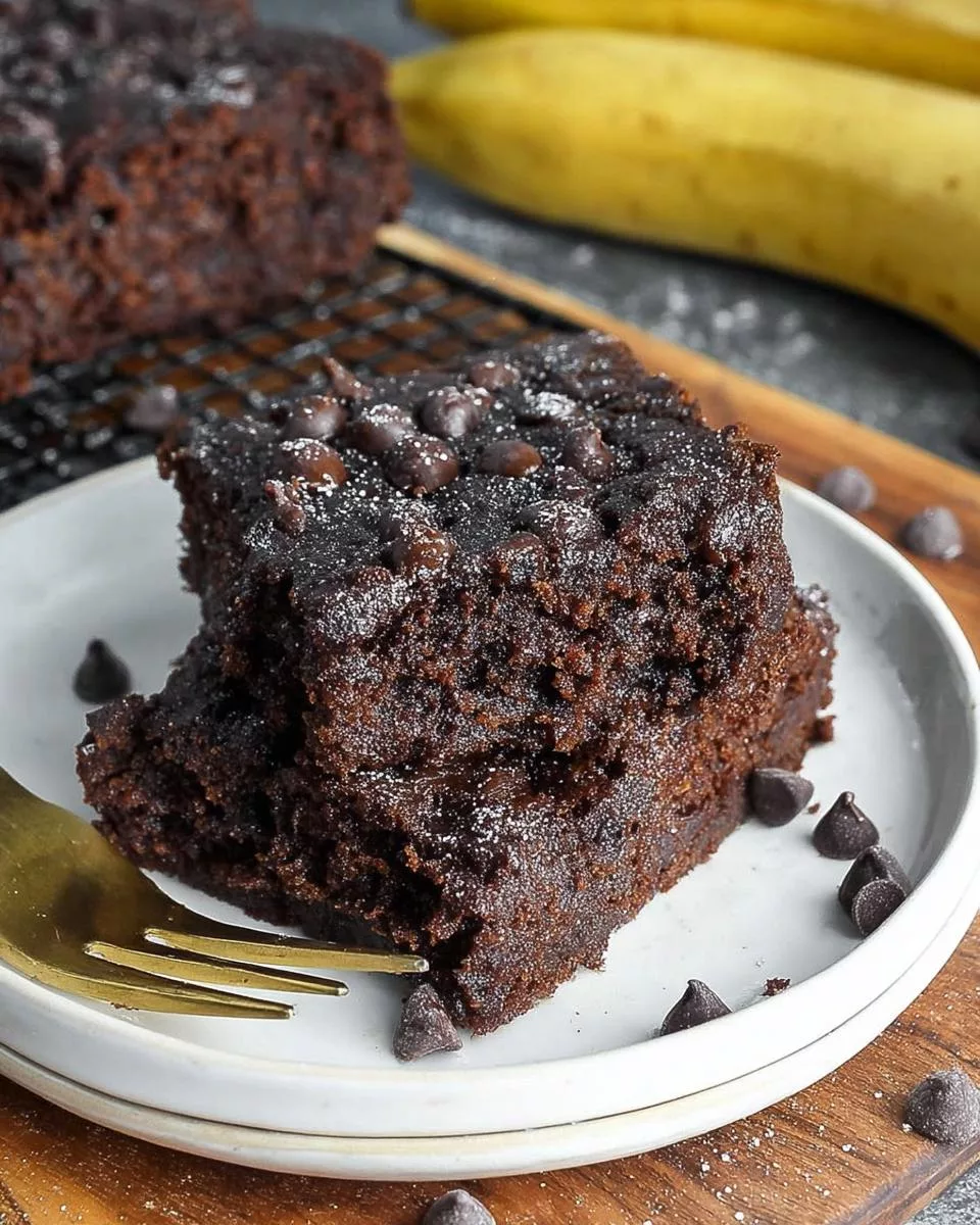 Double Chocolate Banana Cake - detail 2