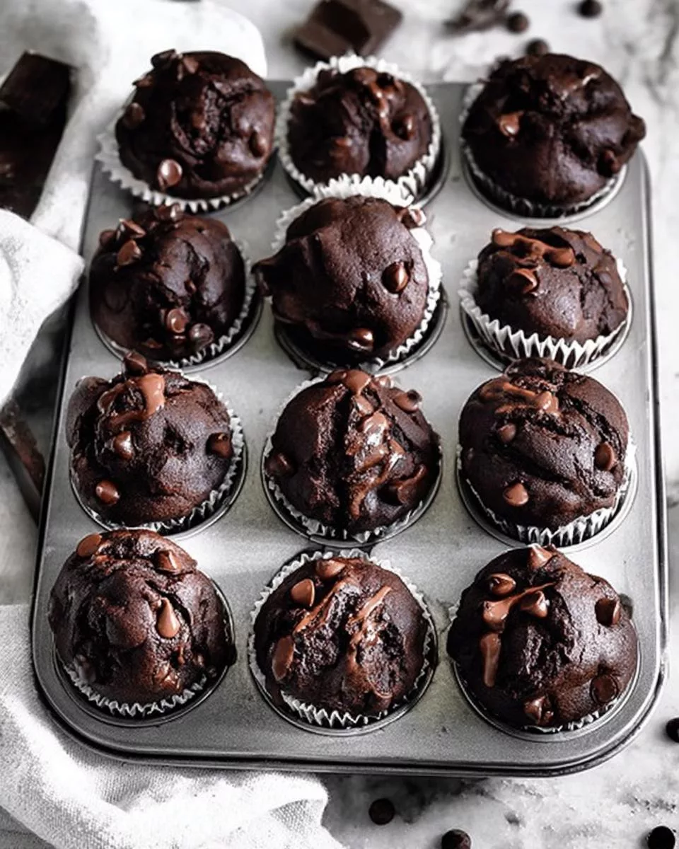 Double Chocolate Espresso Muffins - detail 1