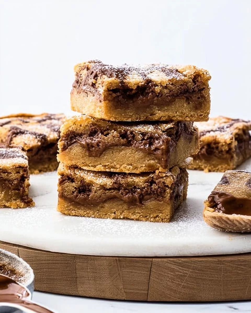 Easy Nutella Bars - detail 2