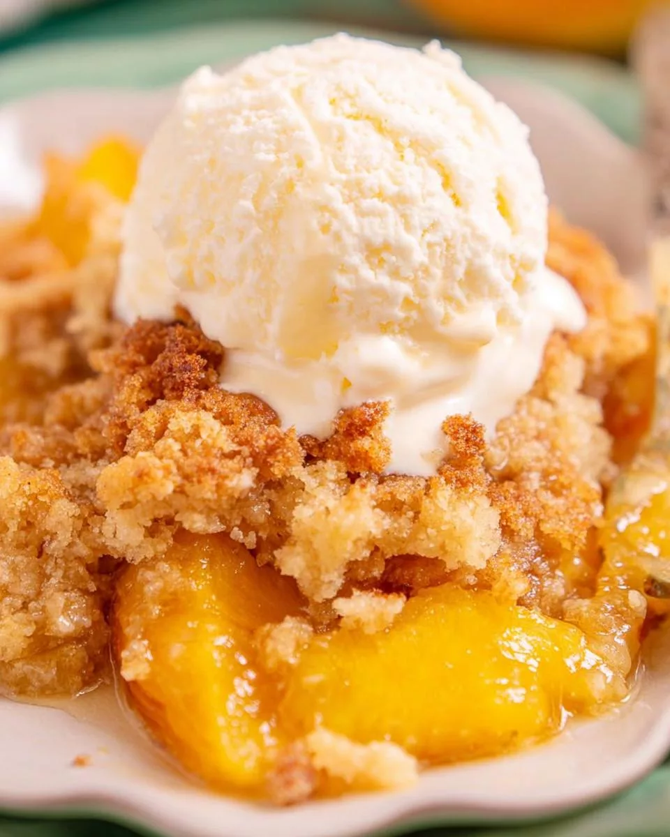 Easy Peach Cobbler - detail 2